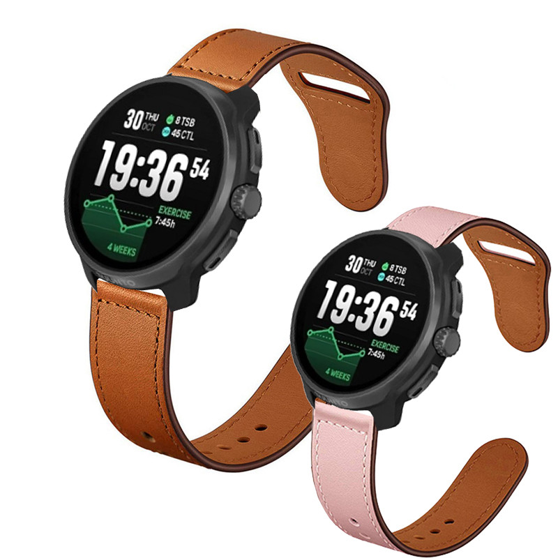 Suunto Race 2 S สร้อยข้อมือหนังแท้เปลี่ยนเข็มขัดสําหรับ Suunto Race2 สมาร์ทวอท์ชอุปกรณ์เสริมนาฬิกาอั