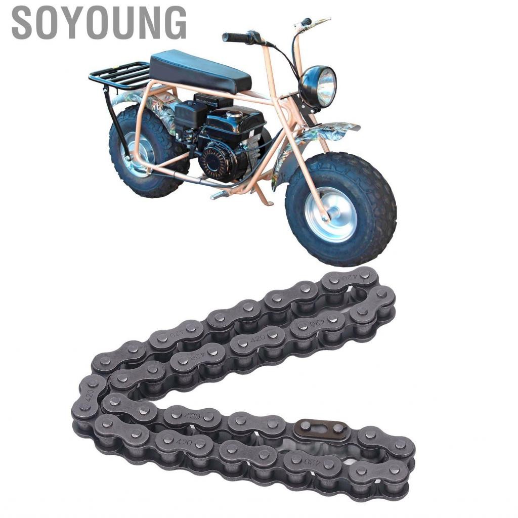 Soyoung โซ่เพลาแจ็คช์ด้านหน้า 42 ลิงก์ 420 การเปลี่ยนเหล็กกล้าคาร์บอนสำหรับ CT200 CT200U CT200EX CT2