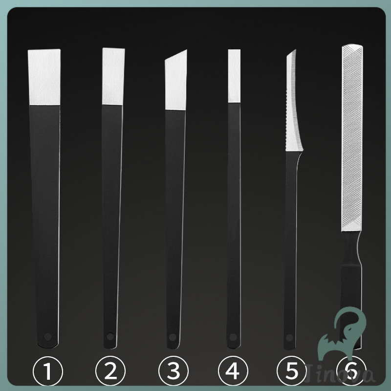 Jnv ชุดมีดแซะเล็บขบ ตัดเล็บขบ  ที่งัดเล็บ แต่งเล็บ stainless steel pedicure knife