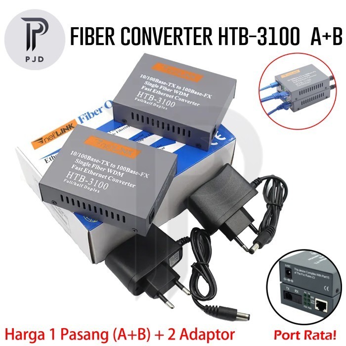 Netlink HTB-3100 Fiber Optic Media Converter HTB3100 ใหม่
