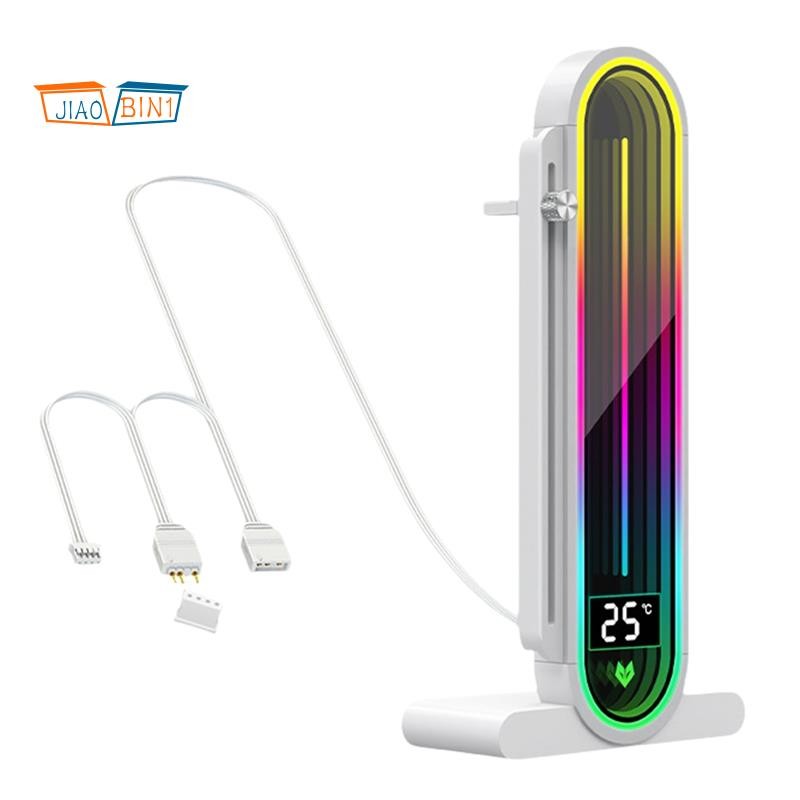 ขาตั้งการ์ดวิดีโอ GH3 PRO แสดงอุณหภูมิกรอบรองรับ ARGB ขาตั้งการ์ดกราฟิกแบบปรับได้แนวตั้ง