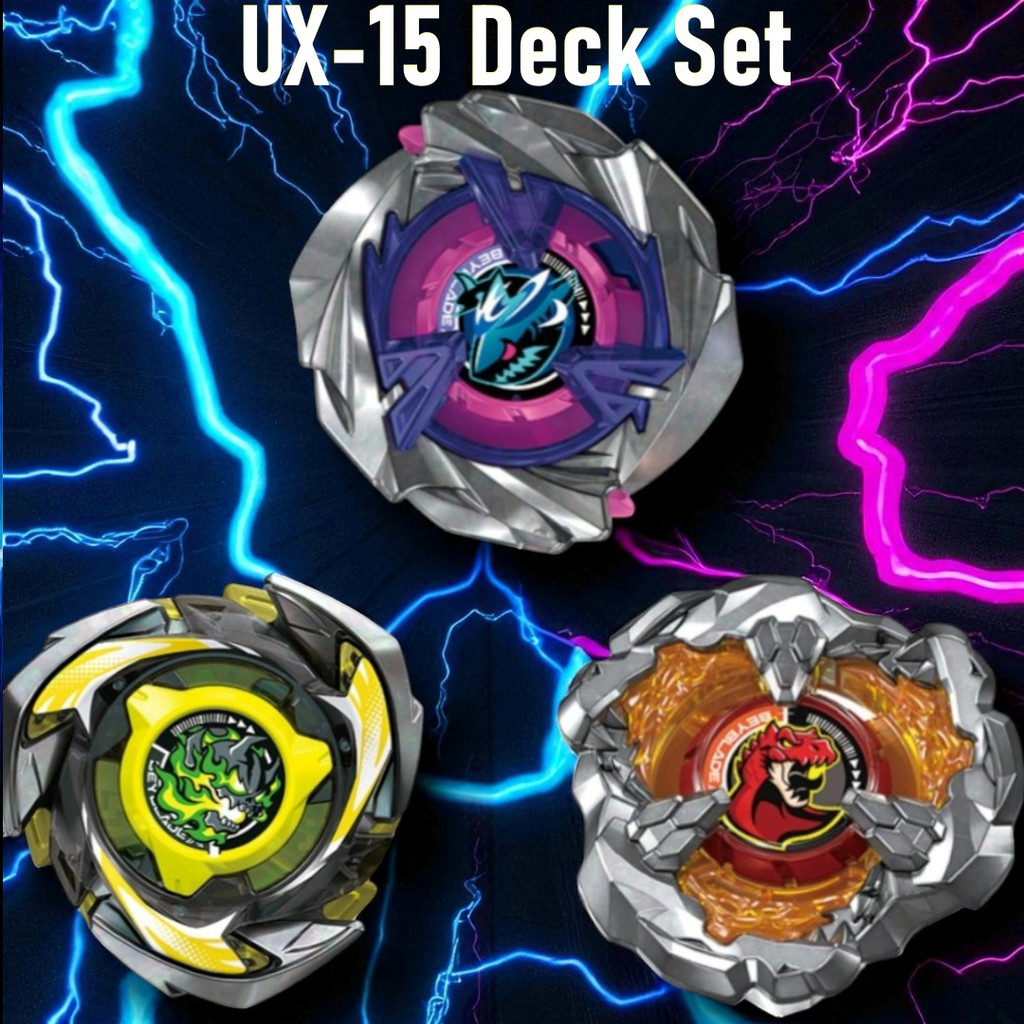 TAKARATOMY Beyblade X UX-15 Shark Scale Deck Set