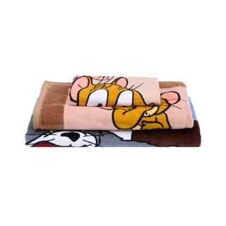 Esquire ผ้าขนหนู ลาย Tom and Jerry collection ลิขสิทธิ์แท้ ผ้าฝ้ายเช็ดตัวคอตตอน 100%