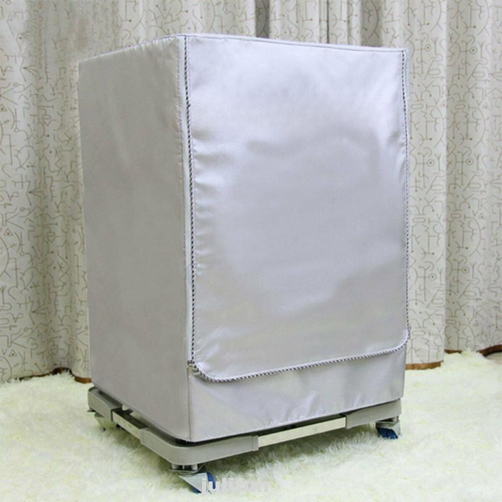 ผ้าคลุมเครื่องซักผ้าฝาหน้า กันฝุ่น กันแดด กันฝนสาด ทนทานไม่เปื่อยง่าย ที่คลุมเครื่องซักผ้า คลุมเครื - รูปที่ 2