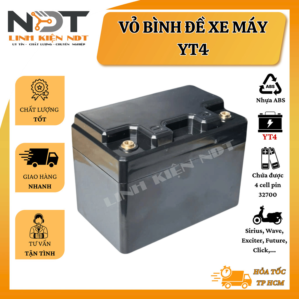 YT4 ฝาครอบสตาร์ทมอเตอร์ไซค์ - กล่องเท่านั้น - ส่วนประกอบ NDT