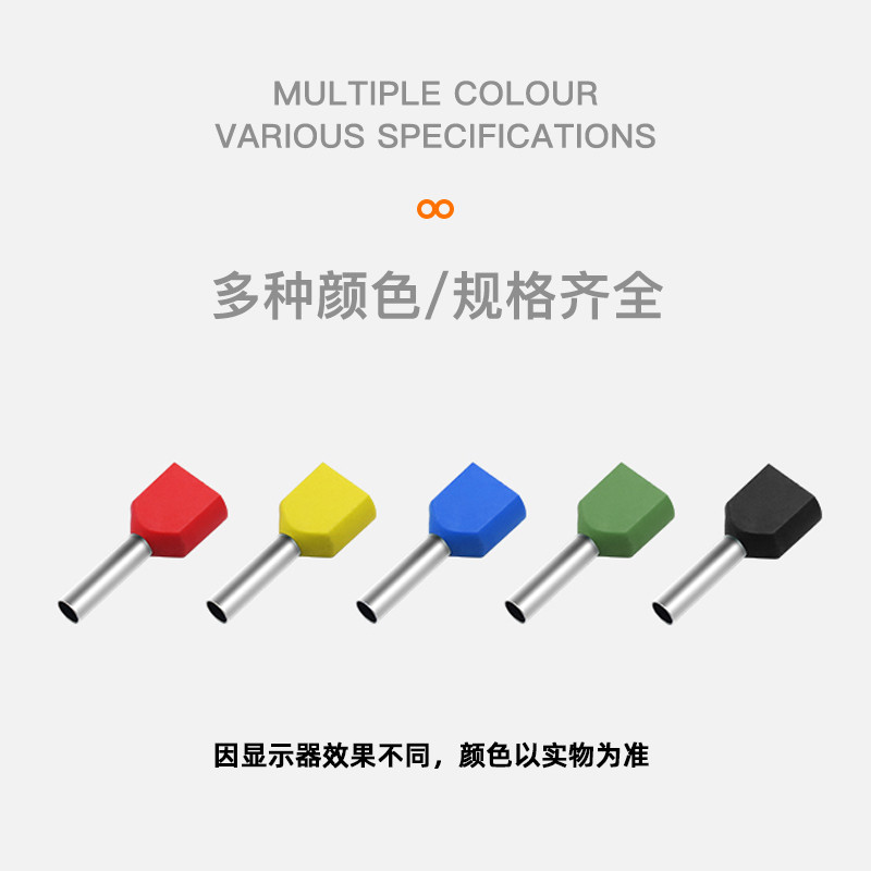 TE0508/1008/1508/7508/2508 Double-Thread Pin-Shaped Tube ประเภทยุโรป Pre-Inflection สายไฟ Cold Press