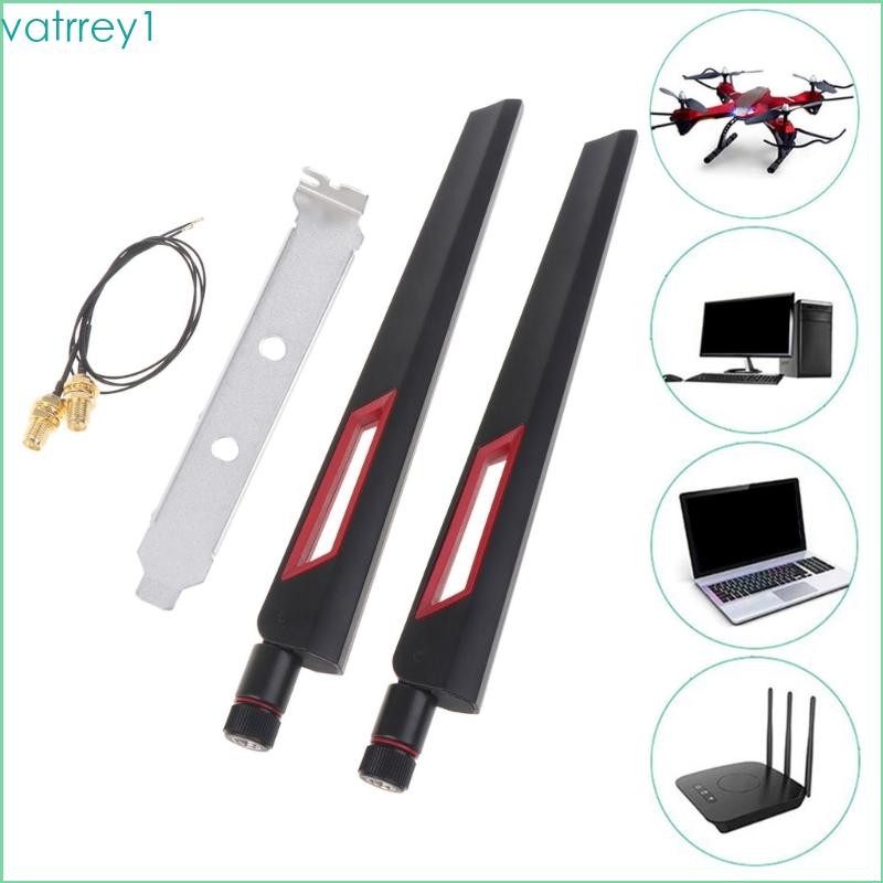 VAT1 RP-SMA MHF4 ชุดเสาอากาศ WiFi สําหรับการ์ด M 2 AX210 AX200 Wifi