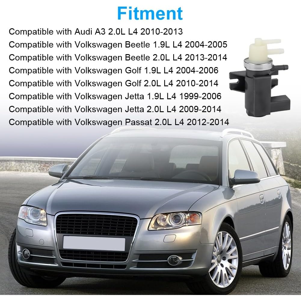 Turbo Boost ความดันสูญญากาศควบคุม Solenoid วาล์วใช้งานร่วมกับ Audi A3 VW Beetle Golf Jetta Passat เป