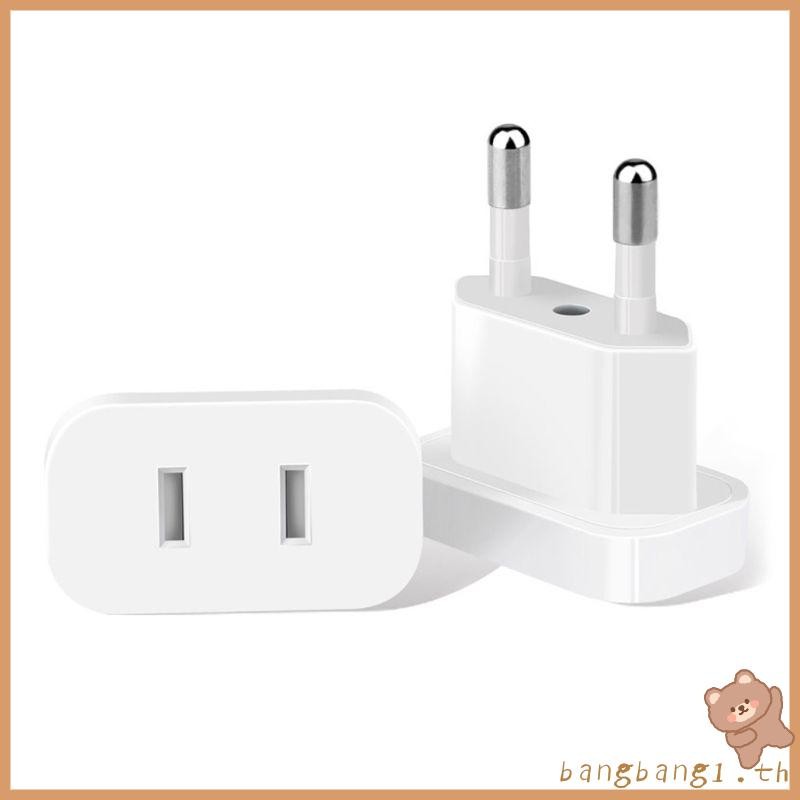 Bangb USA to Europe Travel Charger Plug Power Socket Adapter 4 ปลั๊ก 0MM