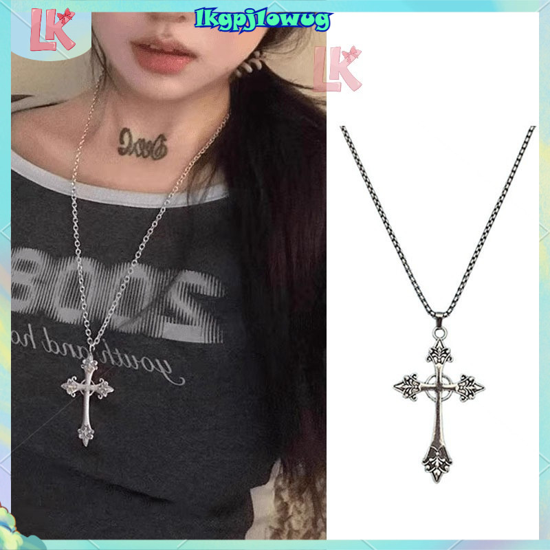 LK🔥ส่งเร็ว สร้อยคอจี้ไม้กางเขนวินเทจพังก์ สไตล์โกธิค แฟชั่นเครื่องประดับ Unisex สำหรับทั้งชายและหญิง