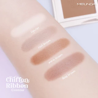 Mei Linda Chiffon Ribbon Contour 8.8g เมลินดา พาเลทคอนทัวร์ 4 เฉดสี.