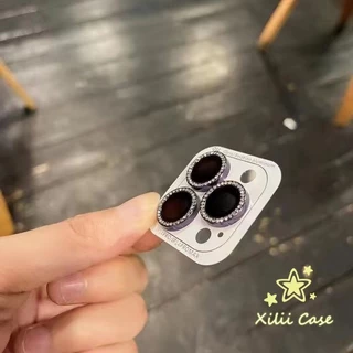 สำหรับ IPhone 13 17 air 12 15 11 16 14 Pro Max 15 16 14 Plus 12 13 mini ฟิล์มกล้อง 9H คริสตัลสี ป้องกันรอย สไตล์ฮิต