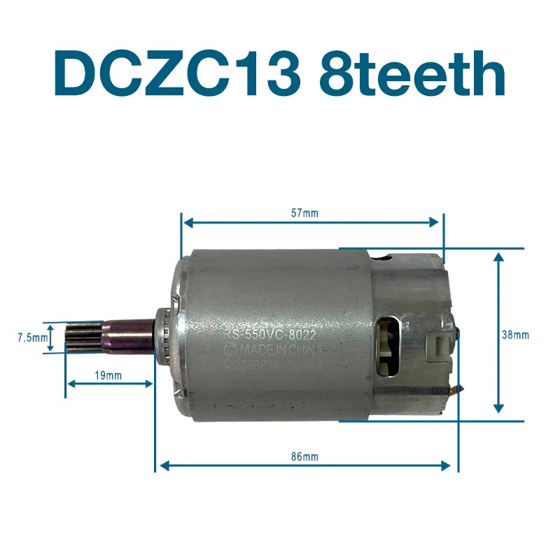 มอเตอร์มอเตอร์สําหรับ Dongcheng DCZC13 8 ฟันมอเตอร์ลิเธียมไอออนอุปกรณ์ทดแทน