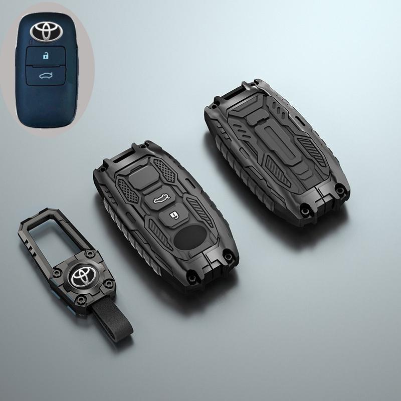ตกแต่งบ้าน 2 3 ปุ่มฝาครอบกุญแจสําหรับ Toyota Yaris Cross Ativ Raize Wigo Veloz Raize AVANZA 2022 2023 2024 กรณีระยะไกลรถอุปกรณ์เสริม ส่งด่วน สั่งเลย