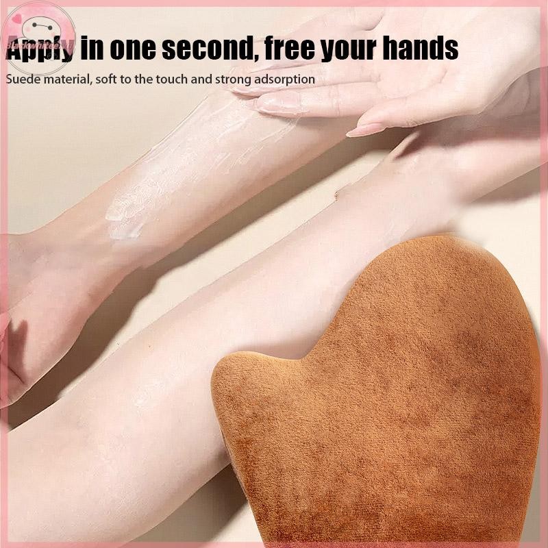 BWHTE Reusable Body Self Tan Glove Applicator Tanning Gloves ครีมโลชั่นมูสถุงมือทําความสะอาดร่างกาย 