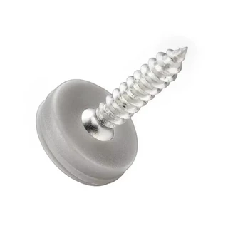 HONE 100PCS Cross Screw Caps, Universal Fit Snap Protective Screw Protective Cover, DIY Fold Snap Cap ฮาร์ดแวร์ตกแต่ง