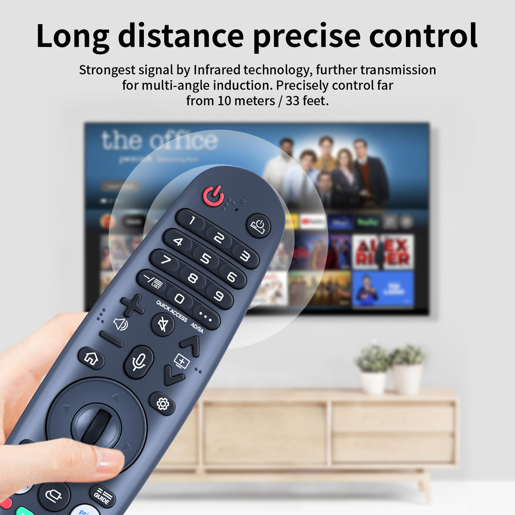 ใหม่เปลี่ยนรีโมทสําหรับ RC-OS05 Voice Magic รีโมทคอนโทรลสําหรับทีวี 43US200AN