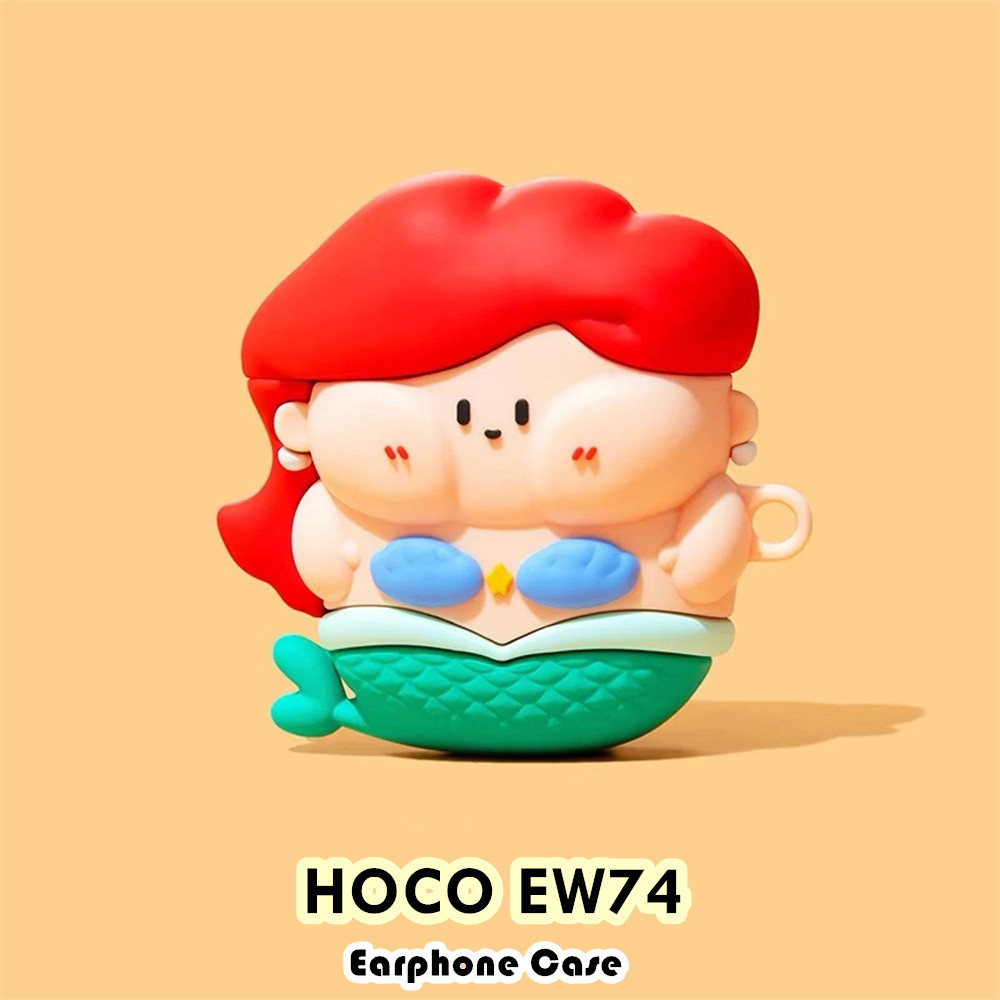 สําหรับ HOCO EW74 Casing Case Soft Silicone Headphone Case Niche Cartoon NO.4