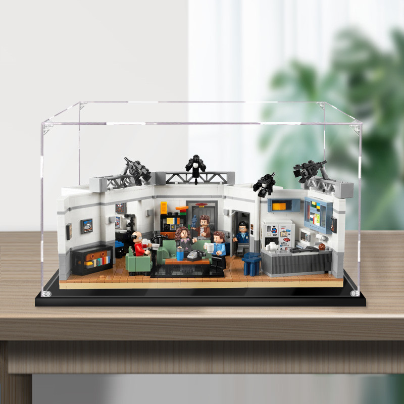 [กล่องแสดงโปร่งใส] กล่องแสดงอะคริลิโปร่งใสฝาครอบแก้วกล่องเก็บเหมาะสําหรับเลโก้เลโก้เพลงเฟยเจิ้งชวน21