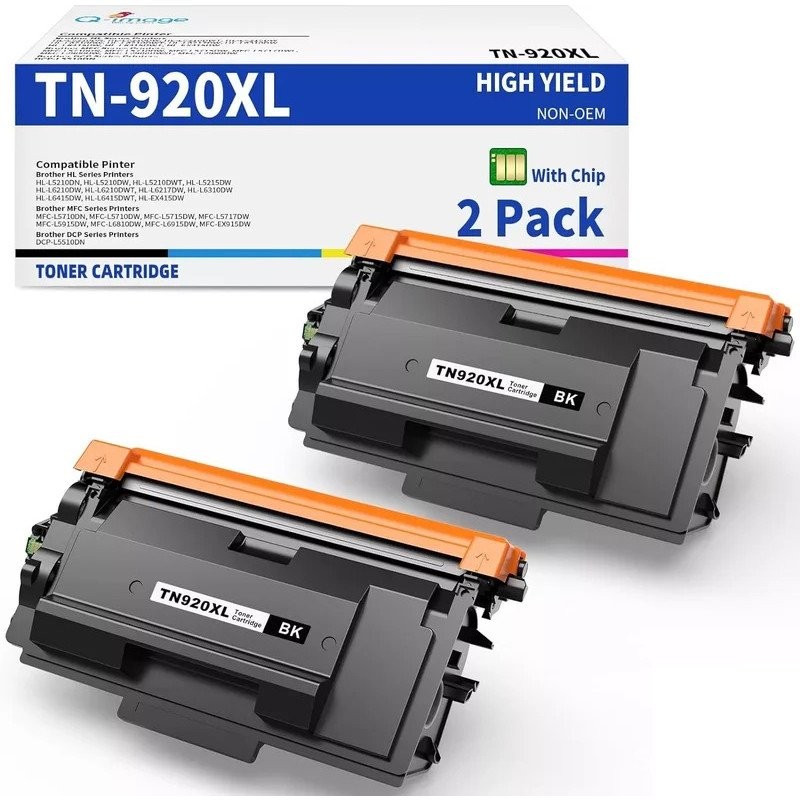 2PK TN920XL ตลับหมึกสําหรับ Brother TN-920 HL-L5210DN L5210DW