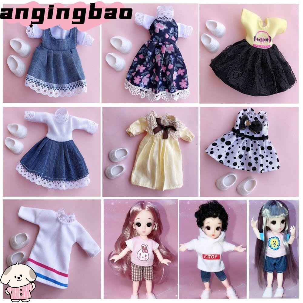 ANGINGBAO ตุ๊กตาสัตว์ชุด Obitsu 11 Ob11 20 รูปแบบสําหรับ Ob11 Gsc 16 ~ 17 ซม. ชุดตุ๊กตา