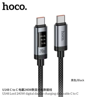 HOCO U148 สายชาร์จเร็ว พร้อมหน้าจอ OLED แสดงค่ากำลังไฟ รองรับ PD 27W / Type-C 100W / TC-TC 240W hc1