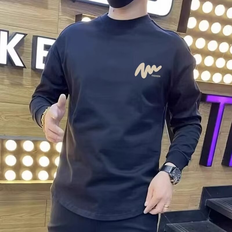 อินเทรนด์ 2025newchic 2024 COD รอบคอผู้ชายสไตล์ฮ่องกงพิมพ์เสื้อกันหนาวสไตล์ใหม่ 23 หลวมฤดูใบไม้ร่วงฤ