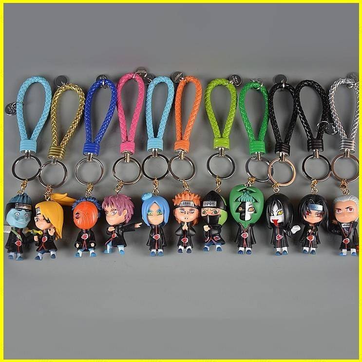 MG1 Naruto พวงกุญแจรูป PVC อะนิเมะของเล่น Akatsuki Itachi พวงกุญแจกระเป๋าจี้ Key Chain ของขวัญ GM1