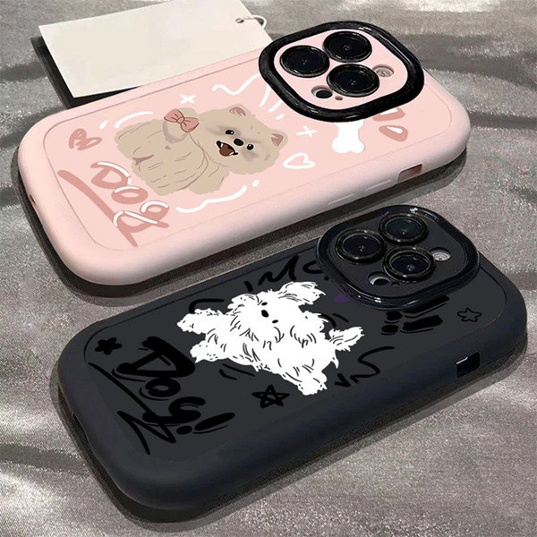 iqoo 13 case เคส iqoo 13 iqoo z9 5g เคส เคส iqoo z9x 5g เคส iqoo 12 Line Dog เหมาะสําหรับ IQOOZ9 เคส