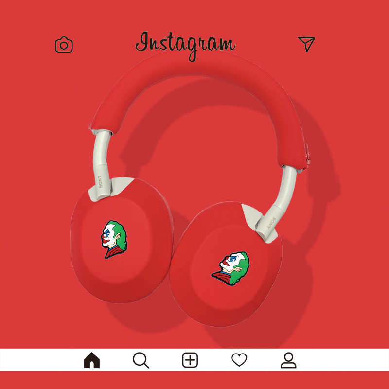 เหมาะสําหรับ Sony/Sony WH-1000XM5/6 ไร้สายบลูทูธเสียงรบกวน Cancelling ชุดหูฟังซิลิโคนป้องกันกรณีการ์