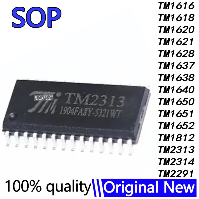 5PCS TM1637 TM1620 TM2313 TM2314 TM1621 TM1628 TM1638 TM1640 TM1650 TM1651 TM1652 TM16161616 TM1812 