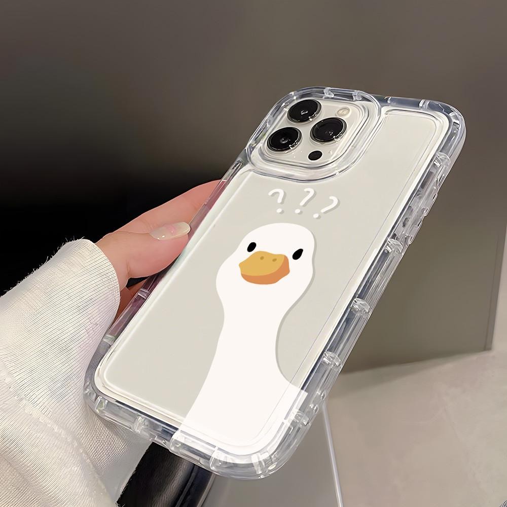 ปัญหา เคสเป็ดสําหรับ iPhone 17 16Pro 15 14 13 12 11 Pro Max XR 7 8 SE ปลอกอ่อนกันกระแทก - รูปที่ 7