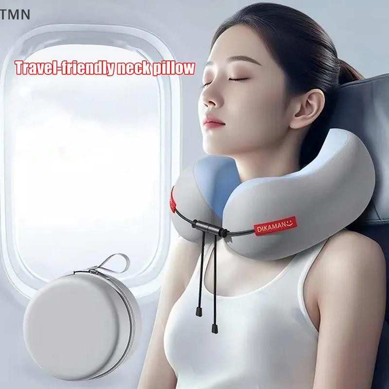 [TMN] หมอนเมมโมรี่โฟมนุ่มสําหรับพกพา หมอนรองคอพกพาสําหรับเดินทาง หมอนนอนเครื่องบิน หมอนรองคอกระดูกสั