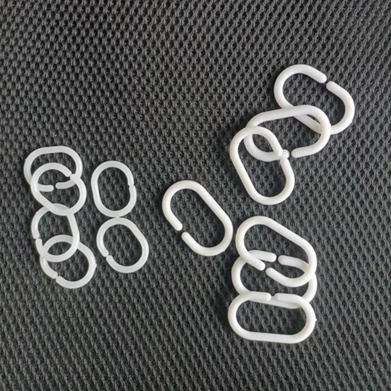 remai#Curtain Hooks Student Dormitory Bed Curtain Plastic Accessories c Type Buckle C Plastic Hangin