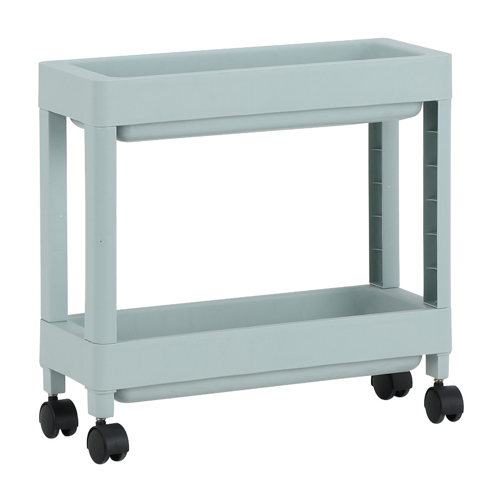 INDEX LIVING MALL ชั้นวางของ 2 ชั้น พร้อมล้อ รุ่นอีโค่ - สีเขียว