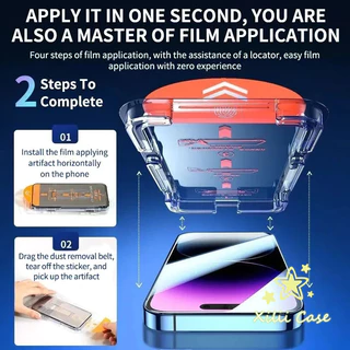 สำหรับ IPhone 11 17 AIR 15 16 14 13 12 Pro Max 16 15 7 8 14 Plus XS X XR SEตัวป้องกันหน้าจอความเป็นส่วนตัวของการติดตั้ง