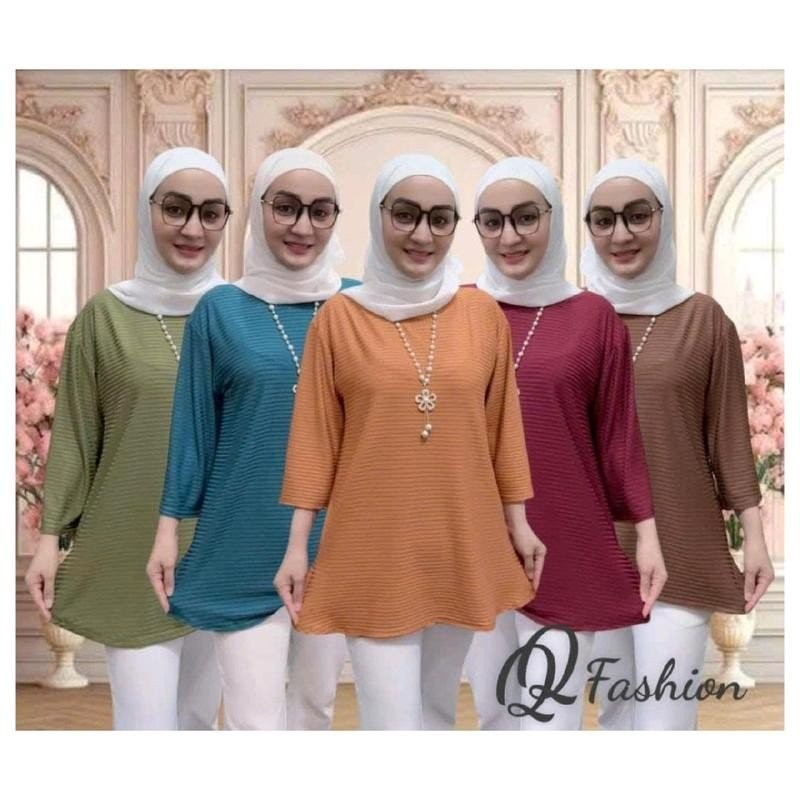 BAGGY T-SHIRT "SAFYA" TRIBAL HAND. MATERIAL: SOFT KNITWEAR RIB HYPER ELASTIC BY SHOP QQ (CODE: B)