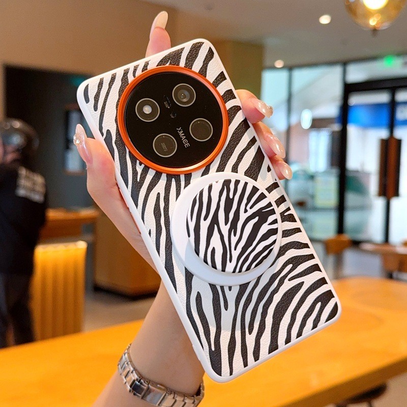 เหมาะสําหรับ Honor x60 เคสโทรศัพท์ลายม้าลาย Honor x60pro กรณีแม่เหล็ก Honor x70 ถุงลมนิรภัยวงเล็บหมุ