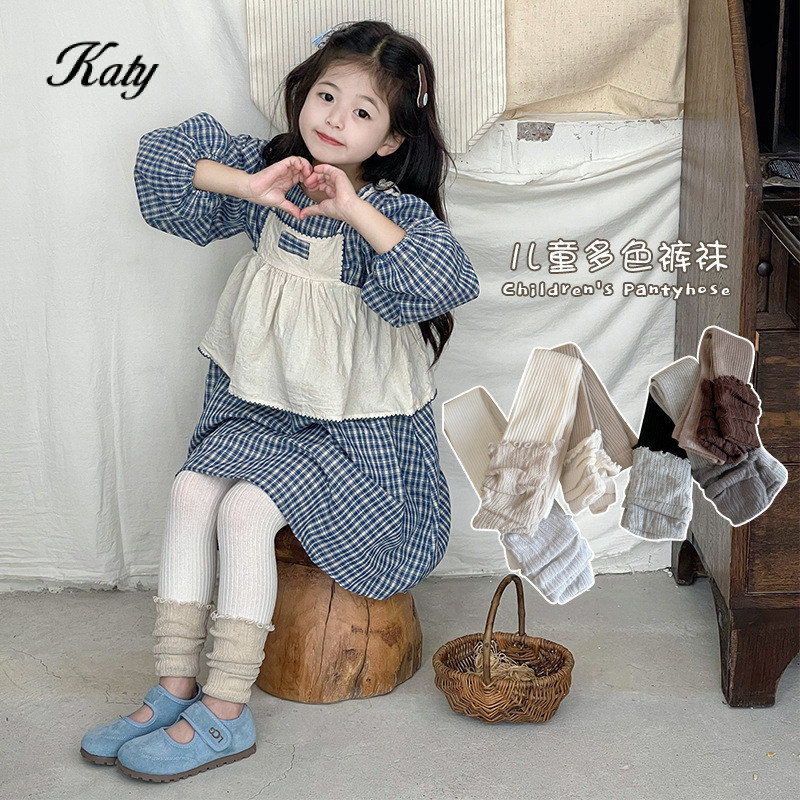 เลกกิ้งลายแฟชั่นเกาหลีสำหรับเด็กผู้หญิง ไซส์80-135cm ฤดูใบไม้ผลิและฤดูใบไม้ร่วง ออกแบบสไตล์ญี่ปุ่น ใส่ง่ายและสวมใส่สบาย - รูปที่ 3