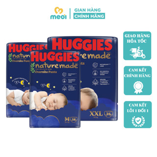 Huggies Naturemade ผ้าอ้อมและกางเกงกลางคืน M58/L44/XL38/XXL2…