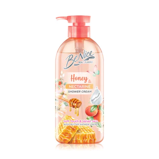 BeNice Shower Cream Honey & Nectarine Body Butter 450ml.