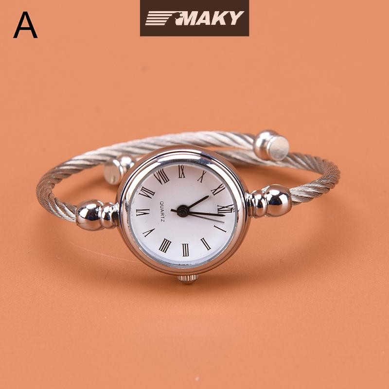 Llph 1 ชิ้น สีเงิน นาฬิกากําไลข้อมือ ผู้หญิง แฟชั่น สร้อยข้อมือ นาฬิกาควอตซ์ นักเรียน นาฬิกา LLP - รูปที่ 6