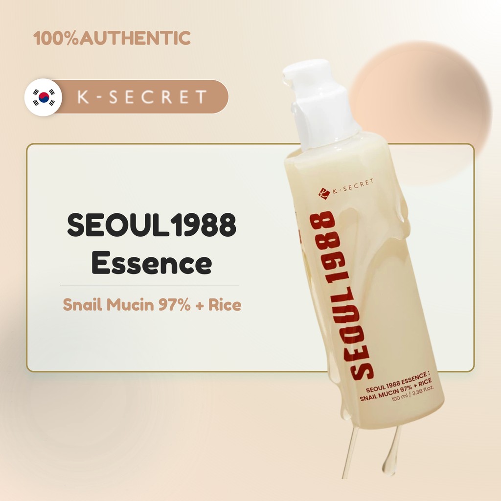 [K-SECRET] SEOUL 1988 Essence : Snail Mucin 97% + 100ml