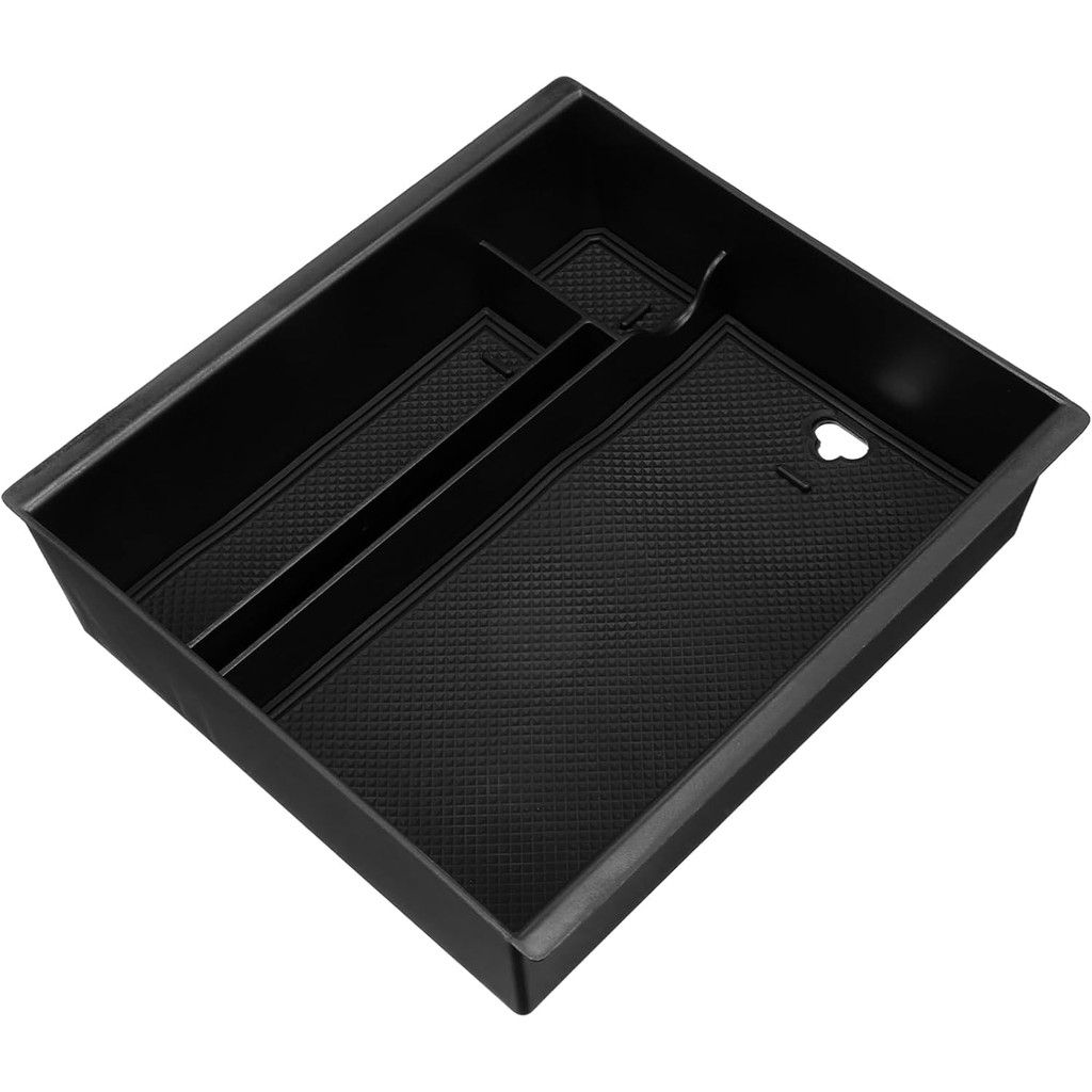 Zerodeko Car Console Storage คอนโซลกลาง Organizer Bin Non-Slip Pad Abs กล่องเก็บสําหรับ