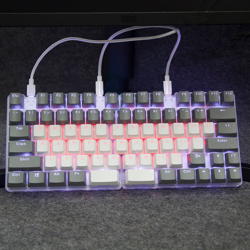 ขายร้อนErgonomic Keyboard Split Mechanical Keyboard Programmer Designer ที่กําหนดเอง Macro Programmi