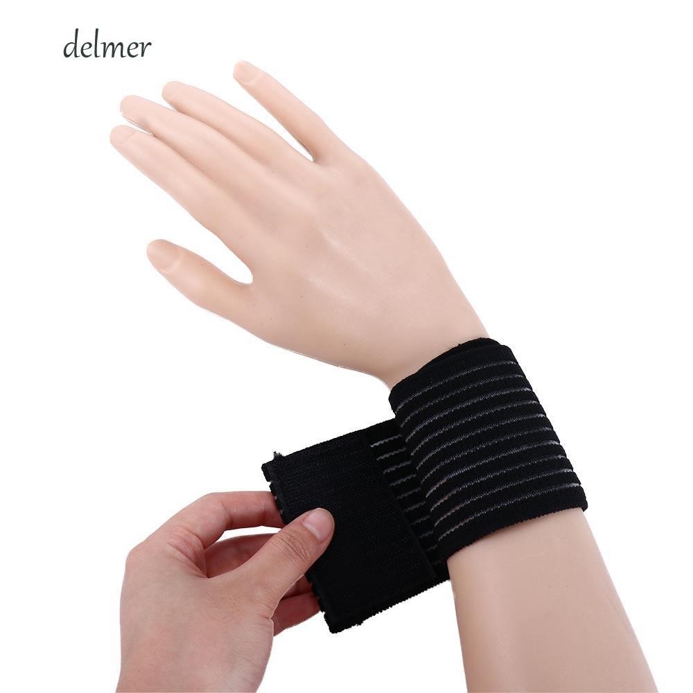 DELMER Wraps Support Protector Sports Gym Powerlifting Compression Bandage Kinesiology Tape ข้อเท้าเ