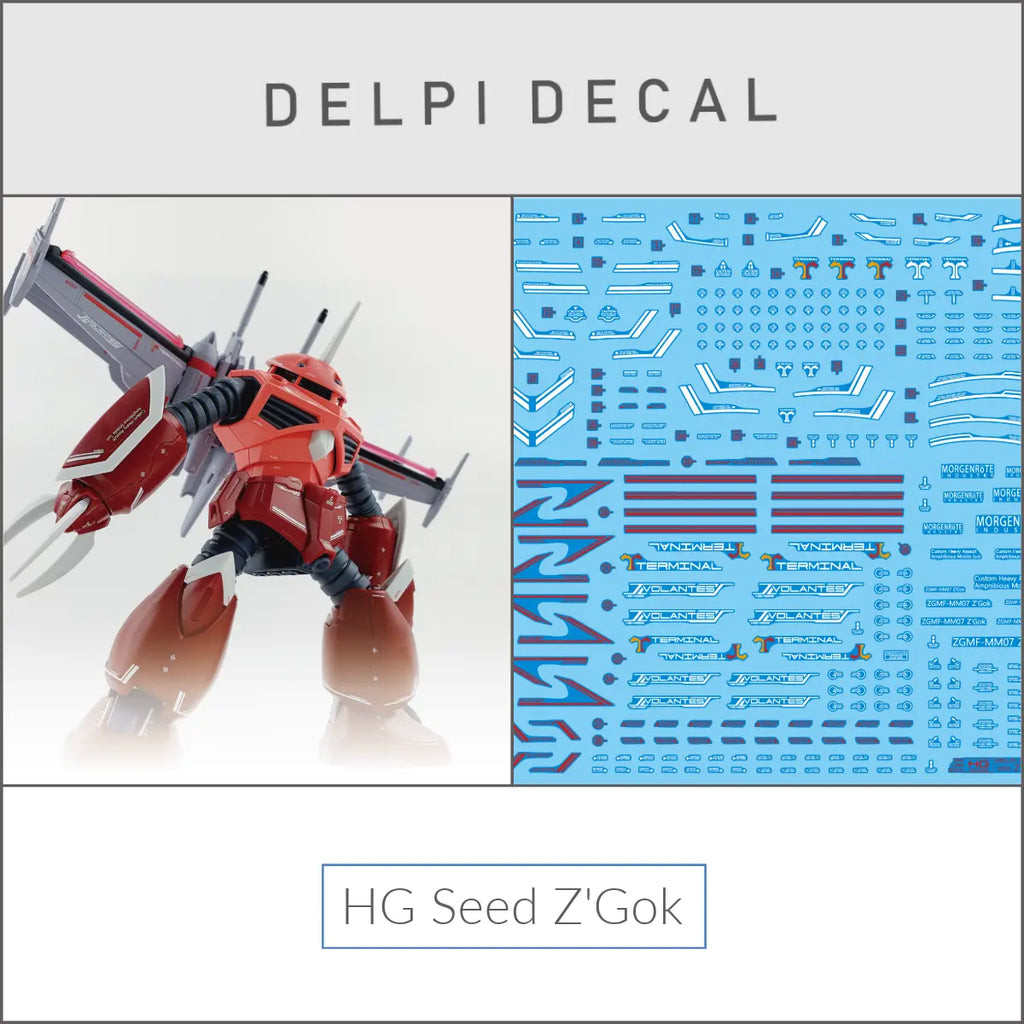 Delpi Decal (ดีคอลน้ำ) HG Seed Z’Gok