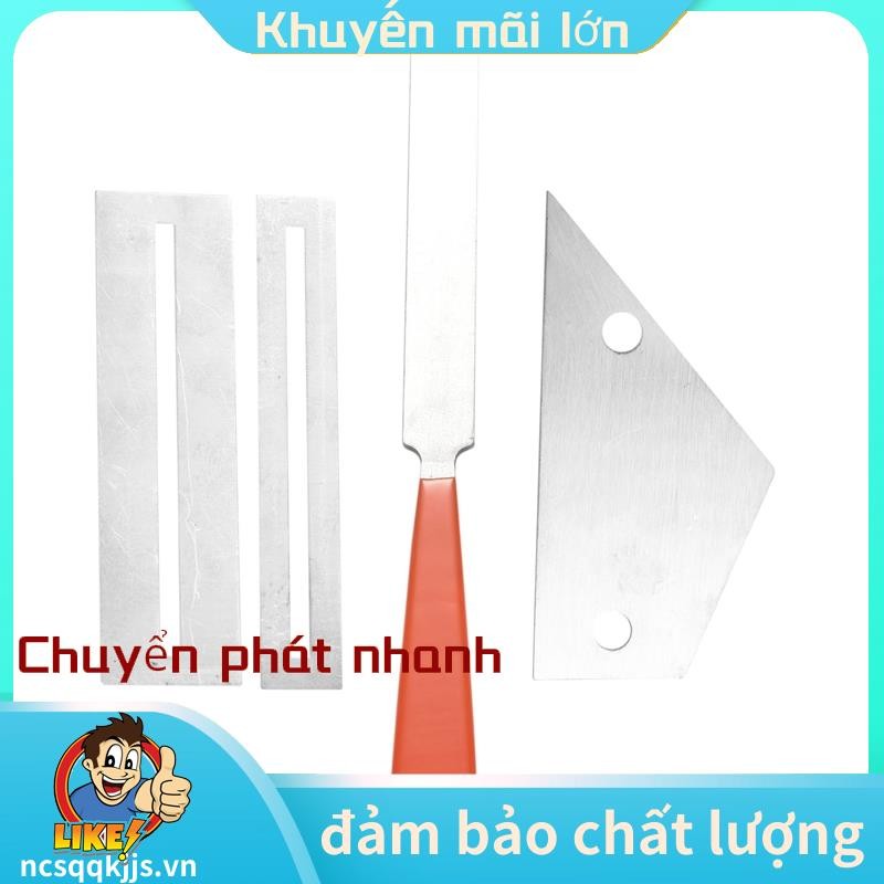 สแตนเลสกีตาร์ Fret File + Fret Rocker Level + Fingerboard Protector กีตาร์ Luthier เครื่องมือ .ncsqq