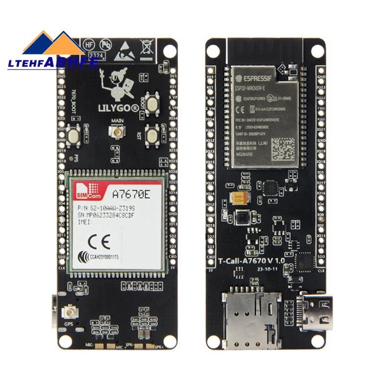 [ขายร้อน L] T-Call A7670 4G 2G ESP32 บอร์ดพัฒนา A7670E LTE GSM เครือข่าย ESP32-WROVER-E โมดูลไร้สาย