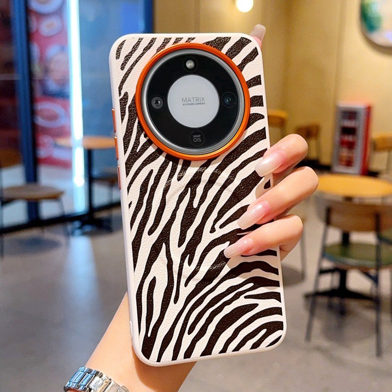 เหมาะสําหรับ Honor x70 เคสโทรศัพท์แม่เหล็กลายม้าลายหนัง Honor x60 เคสป้องกัน X9Csmart Golden Armor H